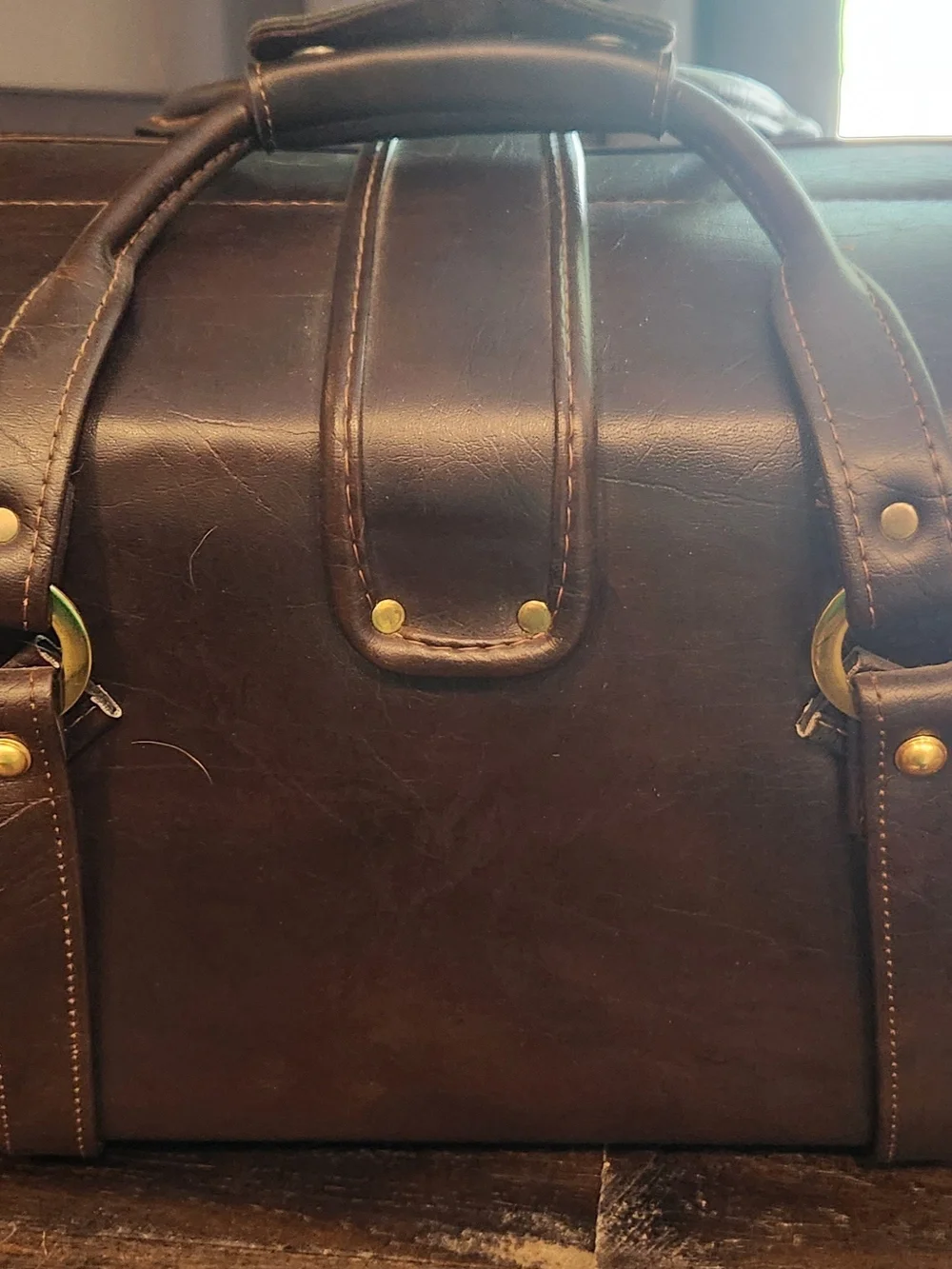 Vintage Leather Camera Case With Lock And Key